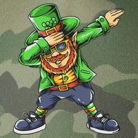St Patricks Day Dabbing Leprechaun Dab Legacy Tie Dye Trucker Hat