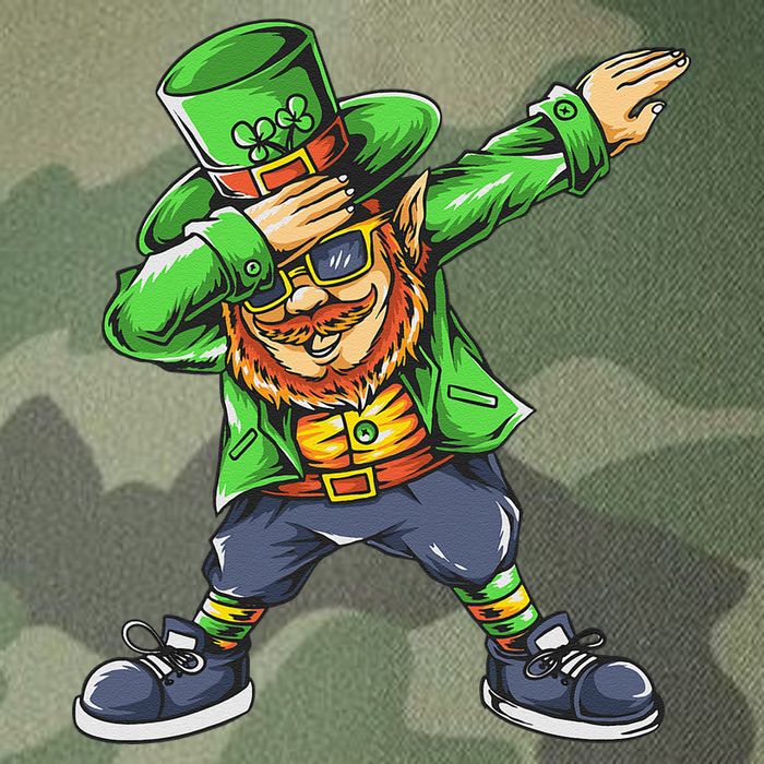 St Patricks Day Dabbing Leprechaun Dab Legacy Tie Dye Trucker Hat