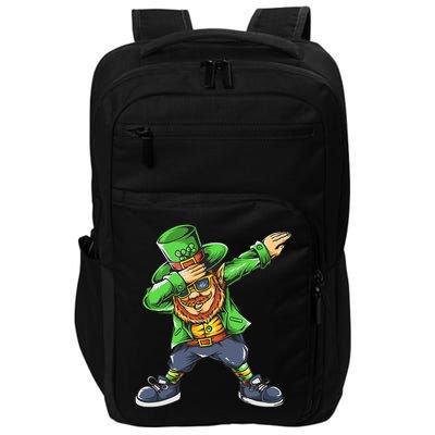 St Patricks Day Dabbing Leprechaun Dab Impact Tech Backpack