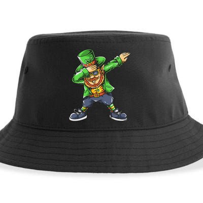 St Patricks Day Dabbing Leprechaun Dab Sustainable Bucket Hat
