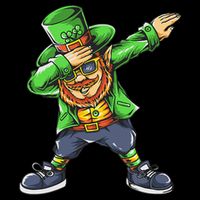 St Patricks Day Dabbing Leprechaun Dab Sustainable Bucket Hat