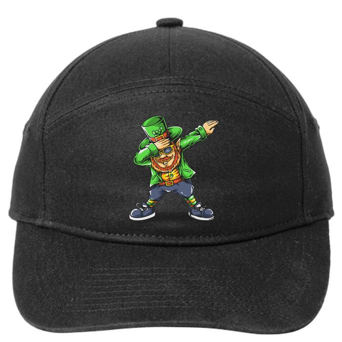 St Patricks Day Dabbing Leprechaun Dab 7-Panel Snapback Hat
