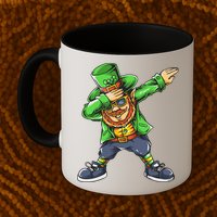 St Patricks Day Dabbing Leprechaun Dab Mug
