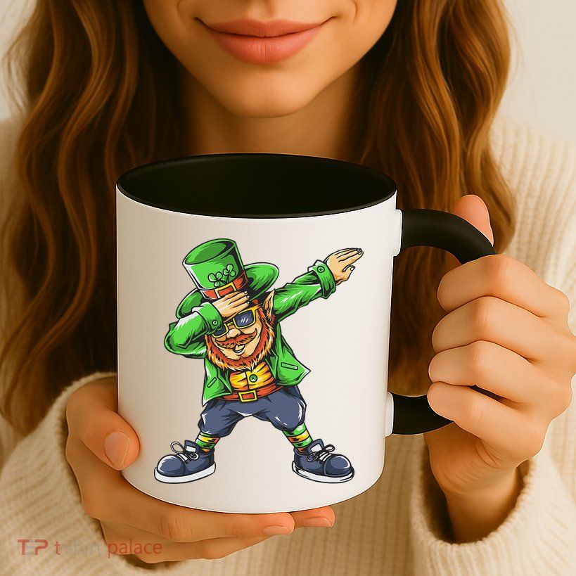 St Patricks Day Dabbing Leprechaun Dab Mug