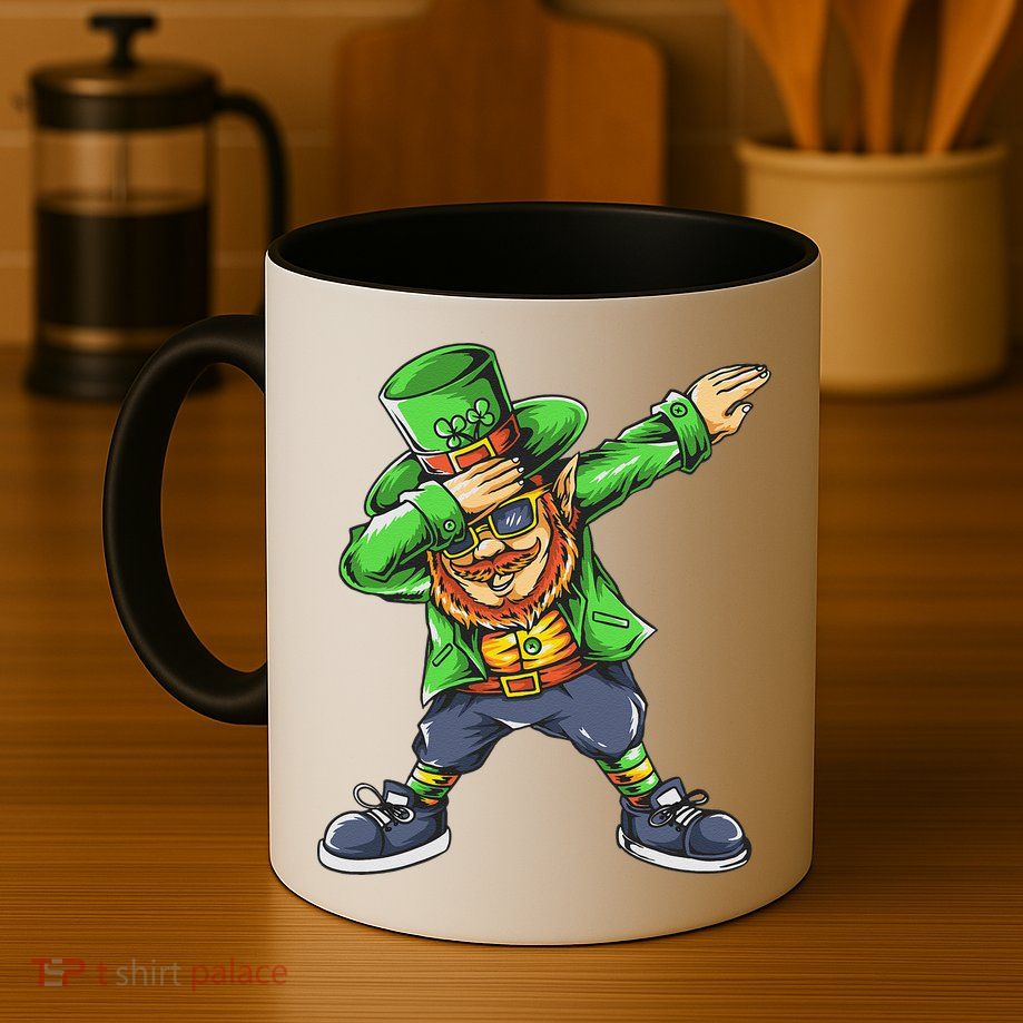 St Patricks Day Dabbing Leprechaun Dab Mug