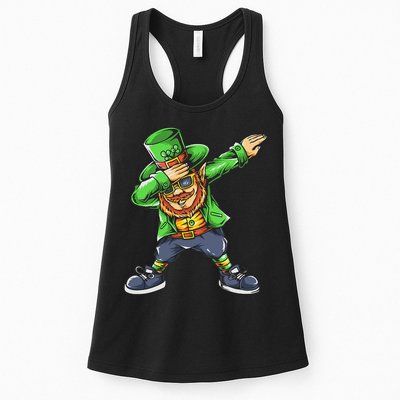St Patricks Day Dabbing Leprechaun Dab Womens Tank Top