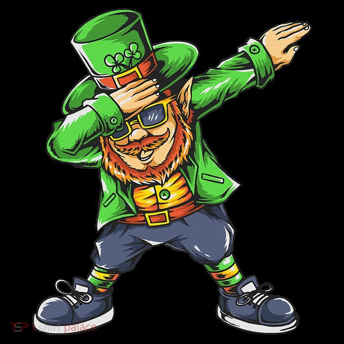 St Patricks Day Dabbing Leprechaun Dab Baby Bodysuit
