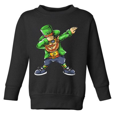 St Patricks Day Dabbing Leprechaun Dab Toddler Sweatshirt