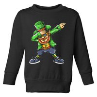 St Patricks Day Dabbing Leprechaun Dab Toddler Sweatshirt