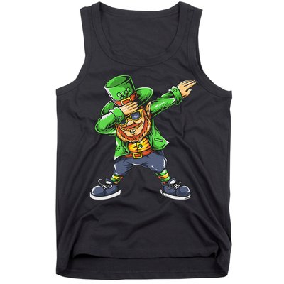 St Patricks Day Dabbing Leprechaun Dab Tank Top