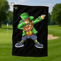 St Patricks Day Dabbing Leprechaun Dab Golf Towel