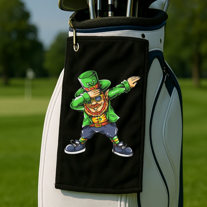 St Patricks Day Dabbing Leprechaun Dab Golf Towel