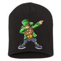 St Patricks Day Dabbing Leprechaun Dab Short Acrylic Beanie