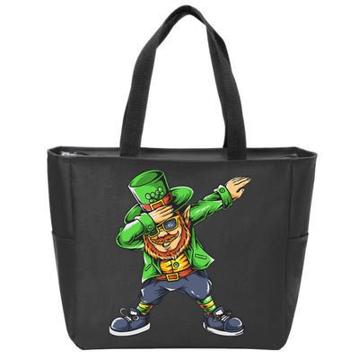 St Patricks Day Dabbing Leprechaun Dab Zip Tote Bag