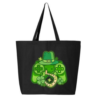St Patricks Day Lucky Video Game Controller 25L Jumbo Tote