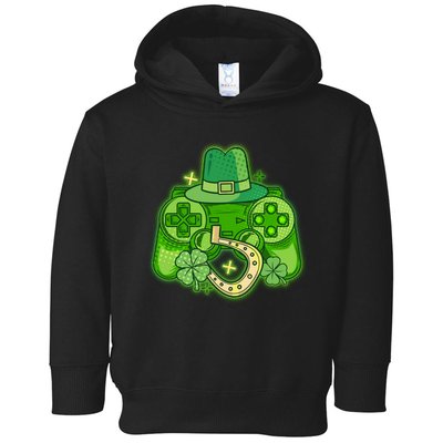 St Patricks Day Lucky Video Game Controller Toddler Hoodie