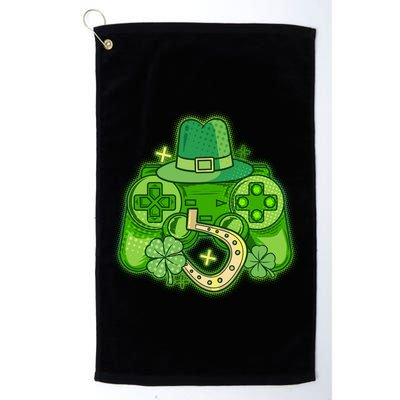 St Patricks Day Lucky Video Game Controller Golf Towel