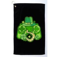 St Patricks Day Lucky Video Game Controller Golf Towel