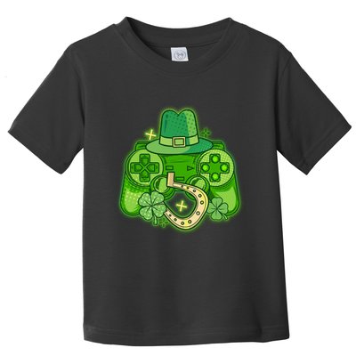 St Patricks Day Lucky Video Game Controller Toddler T-Shirt