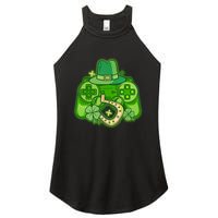 St Patricks Day Lucky Video Game Controller Women's Perfect Tri Rocker Tank