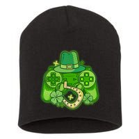 St Patricks Day Lucky Video Game Controller Short Acrylic Beanie