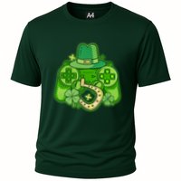 St Patricks Day Lucky Video Game Controller Performance Shirt