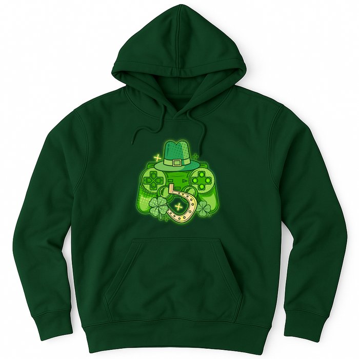 St Patricks Day Lucky Video Game Controller Hoodie
