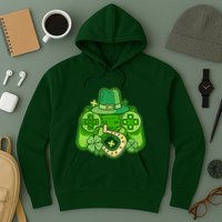 St Patricks Day Lucky Video Game Controller Hoodie