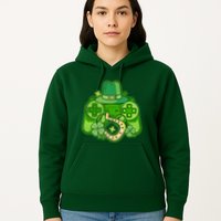 St Patricks Day Lucky Video Game Controller Hoodie