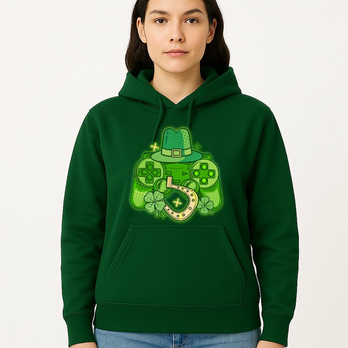 St Patricks Day Lucky Video Game Controller Hoodie