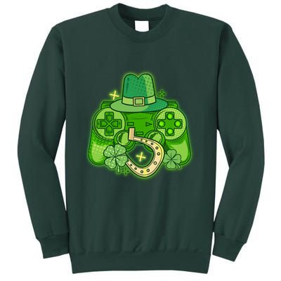St Patricks Day Lucky Video Game Controller Sweatshirt