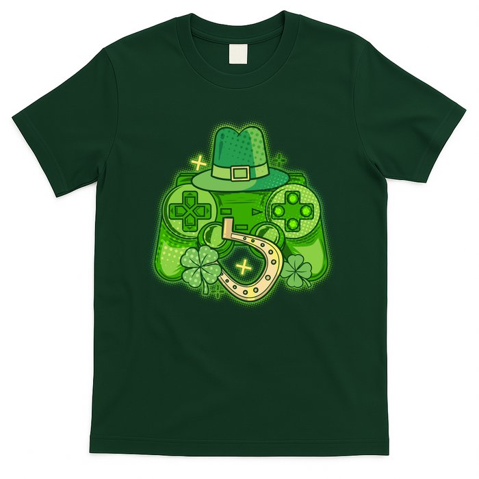 St Patricks Day Lucky Video Game Controller T-Shirt