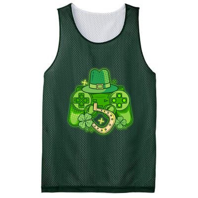 St Patricks Day Lucky Video Game Controller Mesh Reversible Basketball Jersey Tank