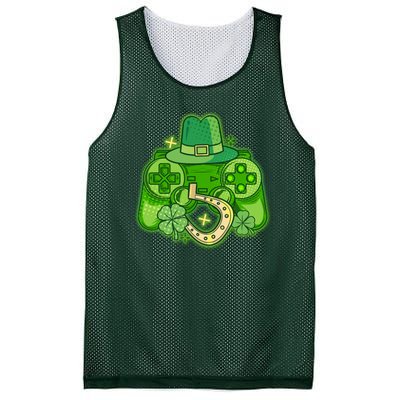 St Patricks Day Lucky Video Game Controller Mesh Reversible Basketball Jersey Tank