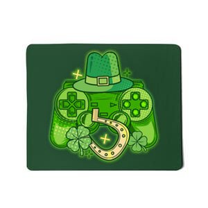 St Patricks Day Lucky Video Game Controller Mousepad