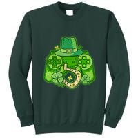 St Patricks Day Lucky Video Game Controller Tall Sweatshirt