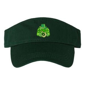 St Patricks Day Lucky Video Game Controller Valucap Bio-Washed Visor