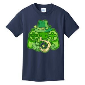 St Patricks Day Lucky Video Game Controller Kids T-Shirt