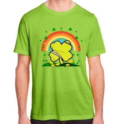 Saint Patricks Day Shenanigans Rainbow Tennis Ball Shamrock Gift Adult ChromaSoft Performance T-Shirt