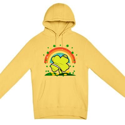 Saint Patricks Day Shenanigans Rainbow Tennis Ball Shamrock Gift Premium Pullover Hoodie