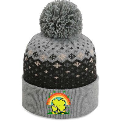 Saint Patricks Day Shenanigans Rainbow Tennis Ball Shamrock Gift The Baniff Cuffed Pom Beanie