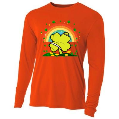 Saint Patricks Day Shenanigans Rainbow Tennis Ball Shamrock Gift Cooling Performance Long Sleeve Crew