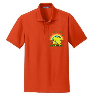 Saint Patricks Day Shenanigans Rainbow Tennis Ball Shamrock Gift Dry Zone Grid Polo