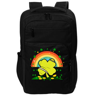 Saint Patricks Day Shenanigans Rainbow Tennis Ball Shamrock Gift Impact Tech Backpack