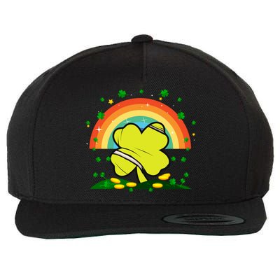 Saint Patricks Day Shenanigans Rainbow Tennis Ball Shamrock Gift Wool Snapback Cap