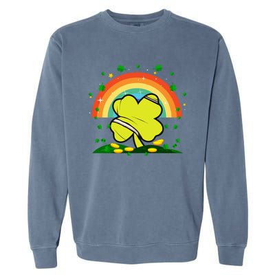 Saint Patricks Day Shenanigans Rainbow Tennis Ball Shamrock Gift Garment-Dyed Sweatshirt