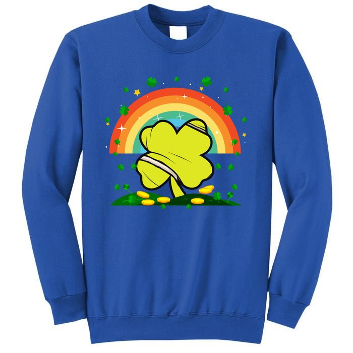 Saint Patricks Day Shenanigans Rainbow Tennis Ball Shamrock Gift Sweatshirt