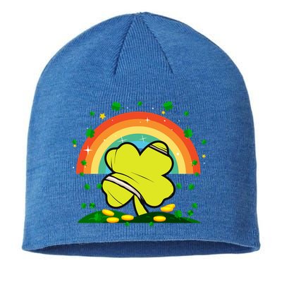 Saint Patricks Day Shenanigans Rainbow Tennis Ball Shamrock Gift Sustainable Beanie