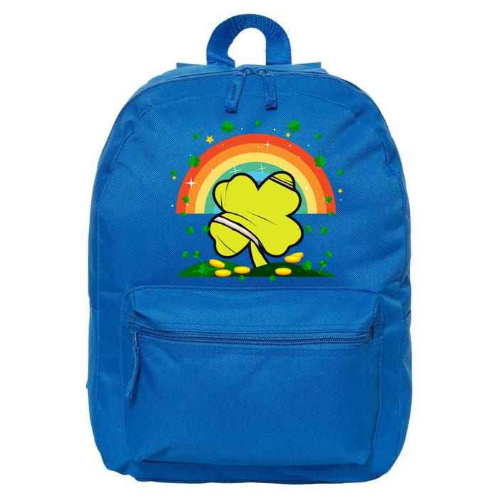 Saint Patricks Day Shenanigans Rainbow Tennis Ball Shamrock Gift 16 in Basic Backpack