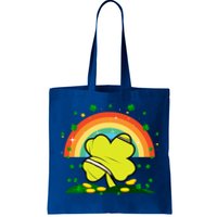 Saint Patricks Day Shenanigans Rainbow Tennis Ball Shamrock Gift Tote Bag